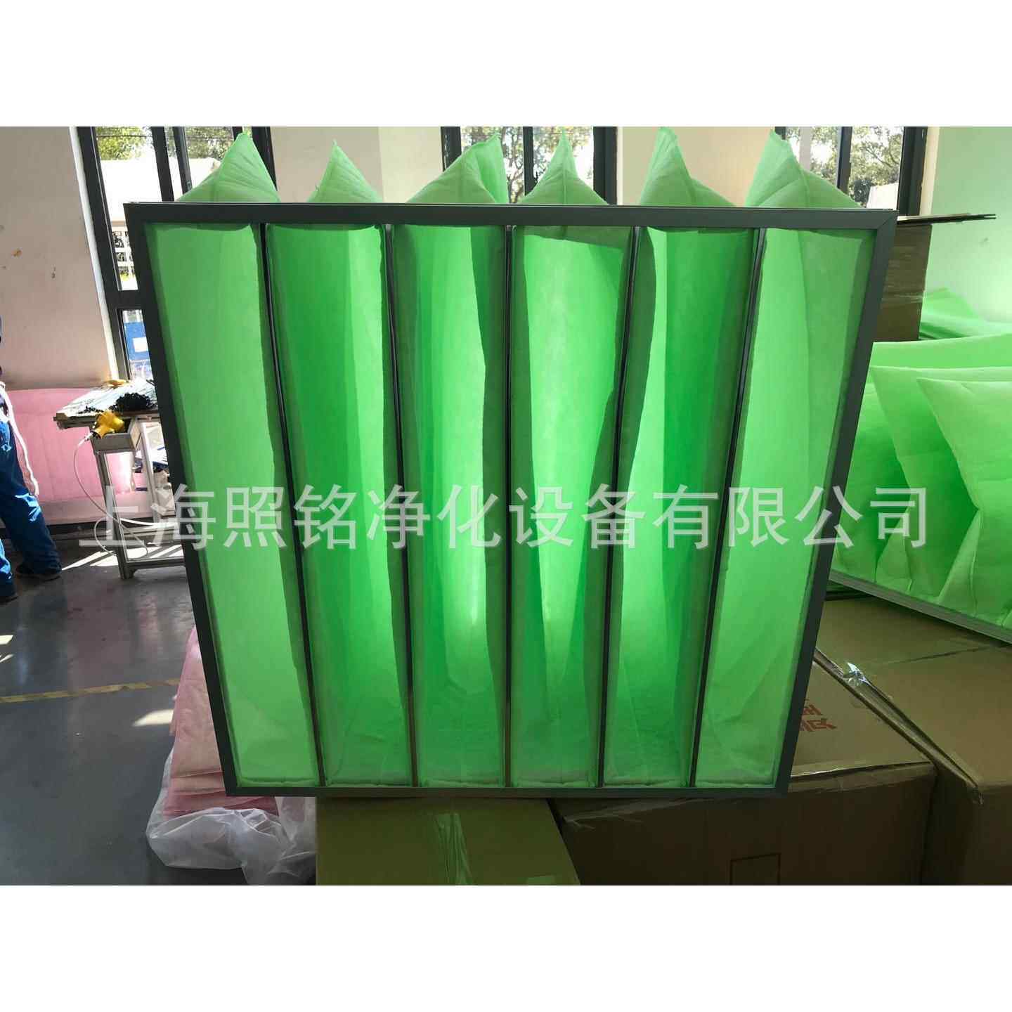 厂维家直供中效滤袋式过滤器无纺布绿棉FZZK-DS6聚酯纤过袋除白尘