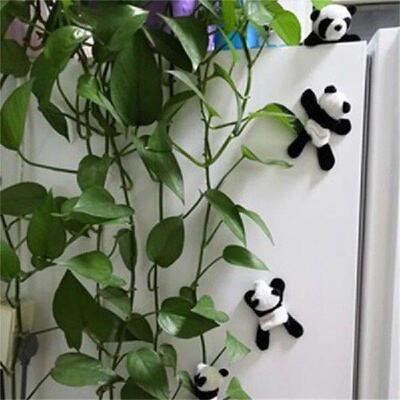 Cute Soft Plush Panda Fridge Magnet Refrigerator Sticker