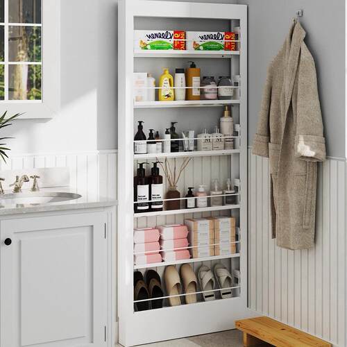 钢制卫生间门后物架多层窄浴薄室地收置bs003纳储物超窄浴落室置