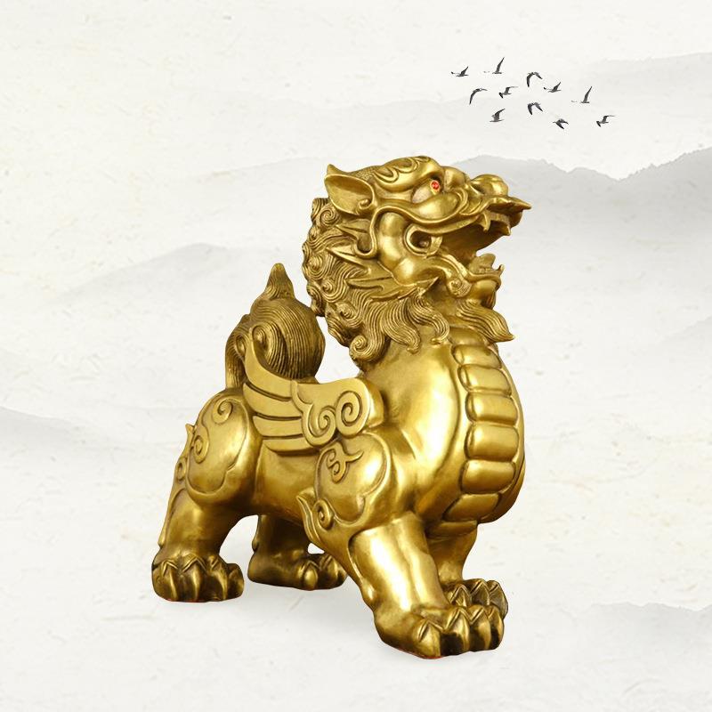厂家纯铜貔貅开业招财聚财铜雕皮丘客厅办公室店铺摆件
