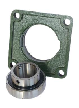 HRBUCF尔21CGD2哈滨外球承面轴带顶丝外圆柱球面带座方形F90512