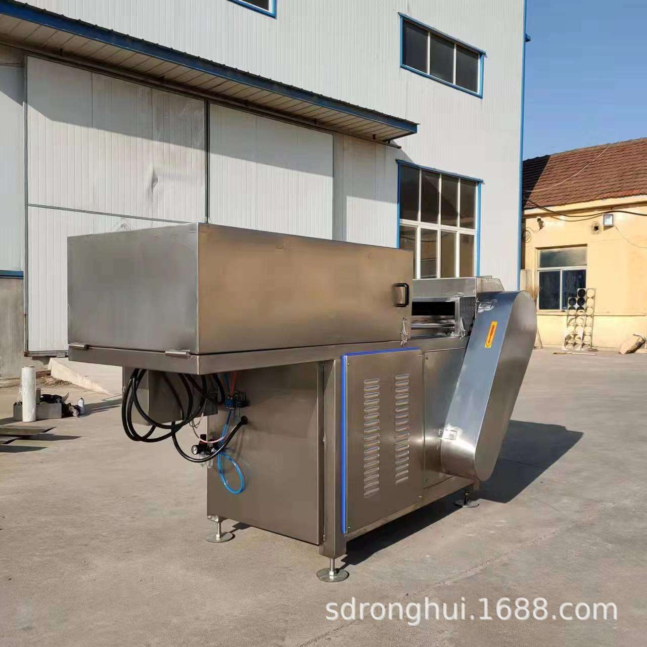 滚筒式冻肉刨肉机 不锈钢商用冻肉破碎机 牛羊肉冻五花破碎设备