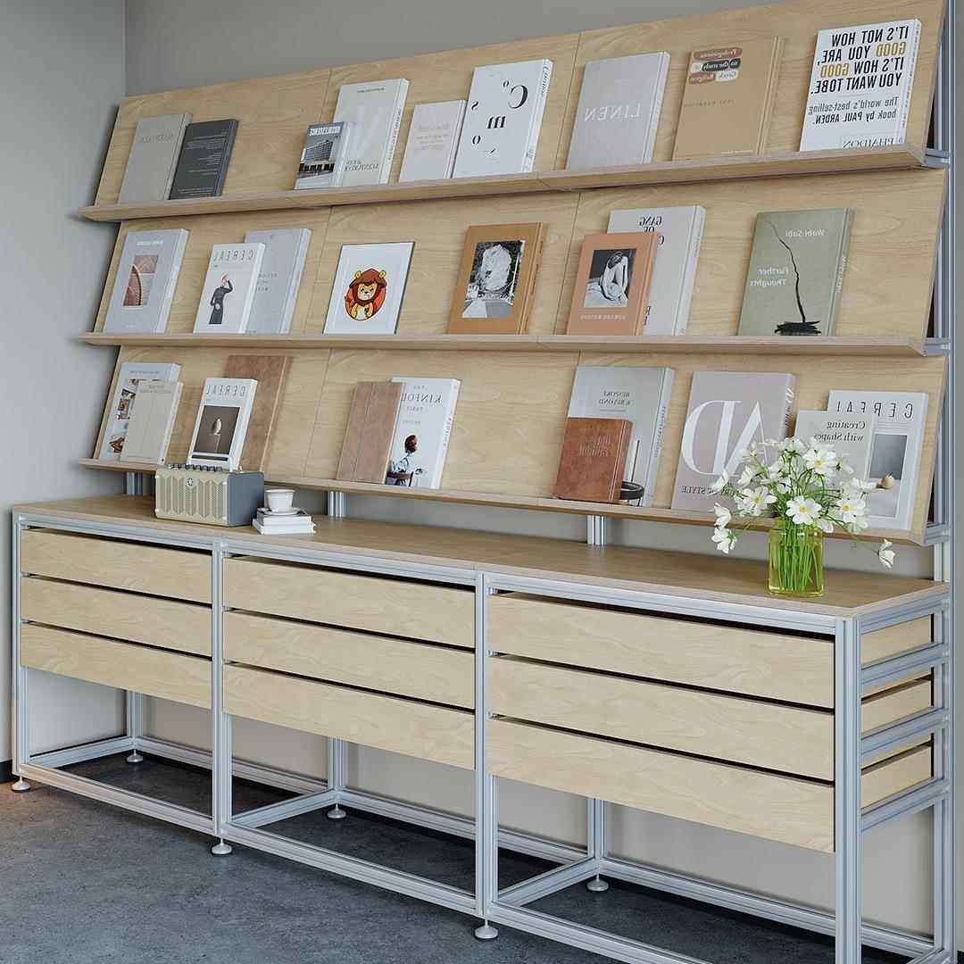 定 制海洋板铝型材展示架商场置物架收纳架商用定 制设计货物架工