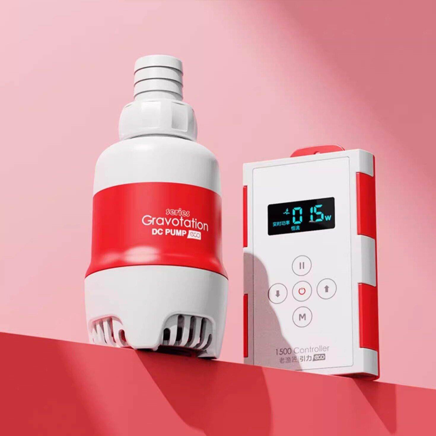 老渔匠底吸泵潜水泵鱼缸抽水循环低音变频小型换滤水器低压24V