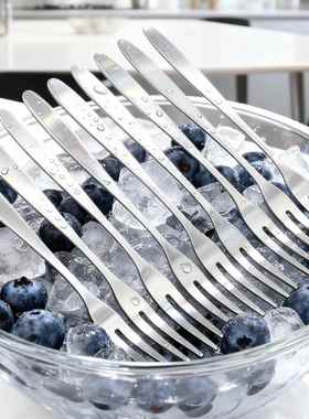 Stainless Steel Fruit Fork Set, Elegant Western Dessert Mini