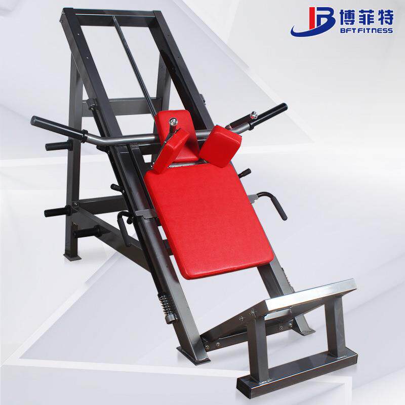 哈克深蹲训练器45度斜蹲训练器健身房大腿l力量健身器材厂家
