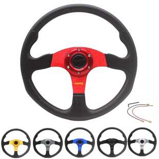 汽车改装 方向盘卡丁车方向盘14寸350mm赛车竞技通用沙滩车转向盘