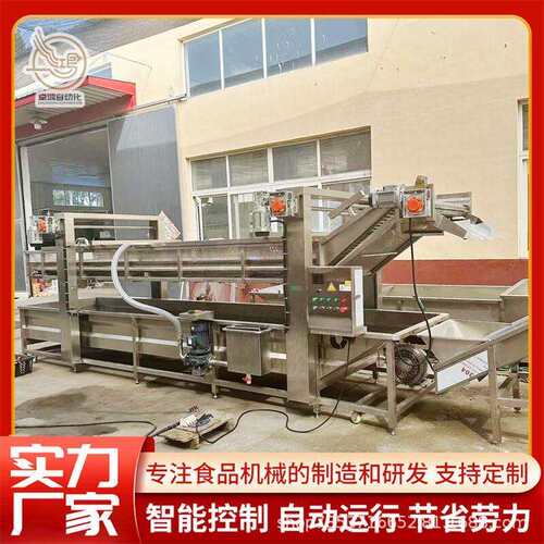 全自动小龙虾加工设备大型速冻虾尾加工设备商用小龙虾气泡清洗机
