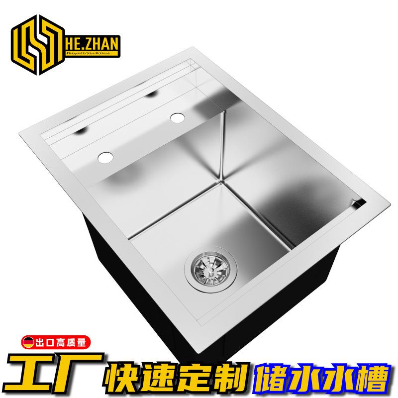 304不锈钢手工水槽R圆角洗杯水槽二合一多功能游艇吧台洗碗洗菜池