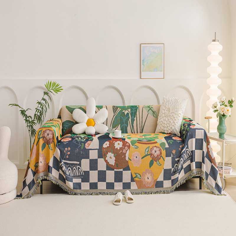 四季通用iNS风雪尼尔防滑一片式简约北欧沙发巾,居家布艺,沙发套,淘宝优惠券,粉丝福利购,淘宝优惠卷