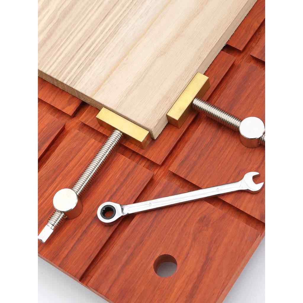 木工台式榫虎钳黄铜挡板压力机工作台夹具木工工作台限位器,五金/工具,G/F字夹,淘宝优惠券,粉丝福利购,淘宝优惠卷