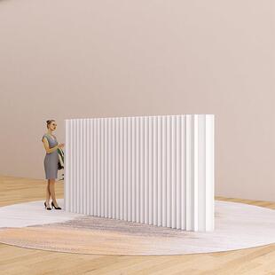 正品屏围栅栏室内牛皮纸隔断风折叠移挡动高隔栏断板直播背景装饰