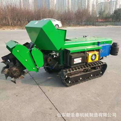 果园开沟施肥机现货供应多缸座驾式开沟施肥机葡萄地旋耕机