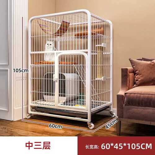 别墅笼子笼厕所舍猫咪猫超大猫笼一体式自由空间猫带空家用室内猫