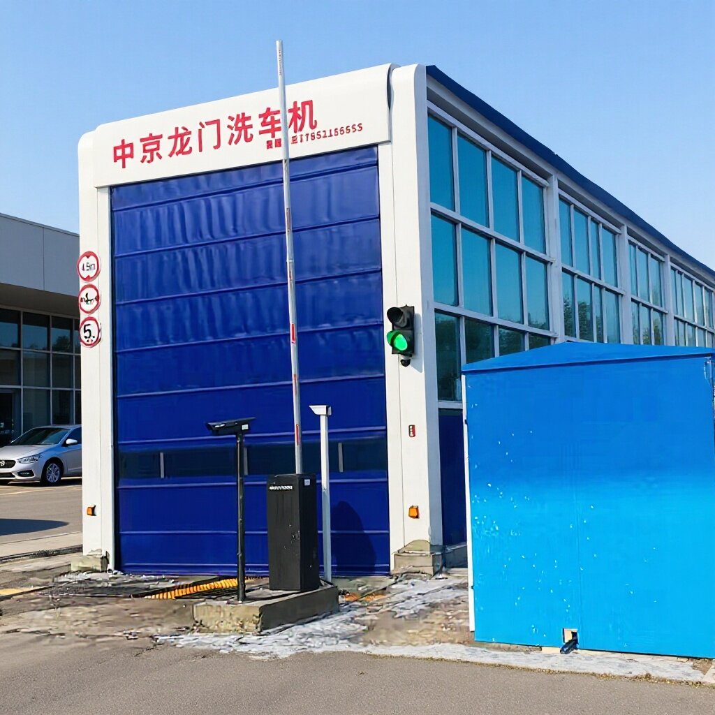煤矿钢厂封闭式龙门摇摆洗车机