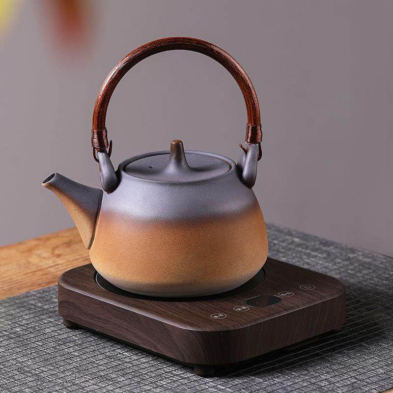围炉煮茶家用陶壶罐罐茶室内提梁煮茶壶电陶炉侧把大小容量烧水壶