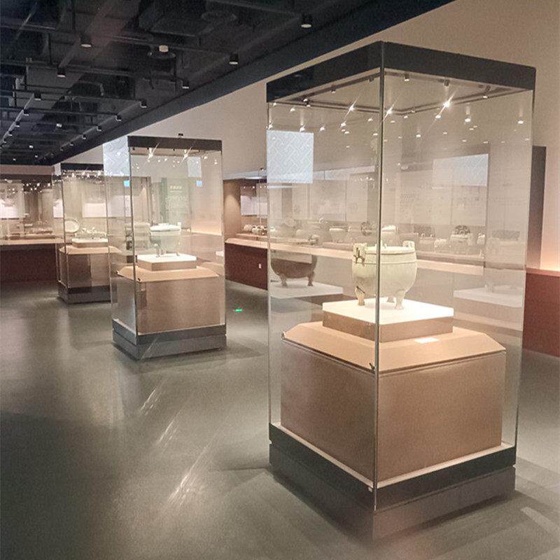 定制博物馆文物古董文玩工艺品展示柜珠宝首饰样品展厅模型饰品柜
