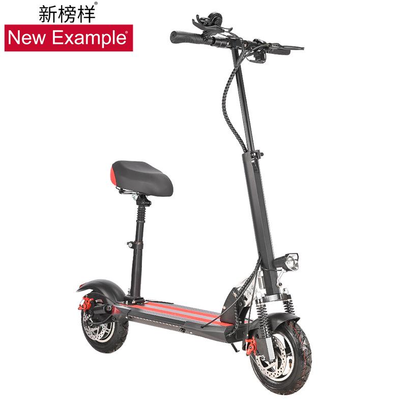 10寸电动滑板车前后减震脚踩成年人折叠代驾两轮代步车迷你滑板车