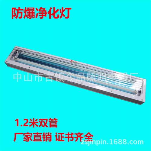防爆净化灯LED双管吸顶式防爆灯洁净灯LED嵌入式防爆洁净灯