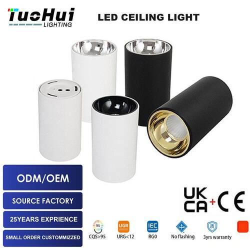 Ceiling Light明装全光普筒灯防眩背景墙无主灯客厅玄关天花灯