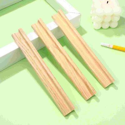10 Pcs Wood Letters Display Stand Alphabet Tile Holder Arc