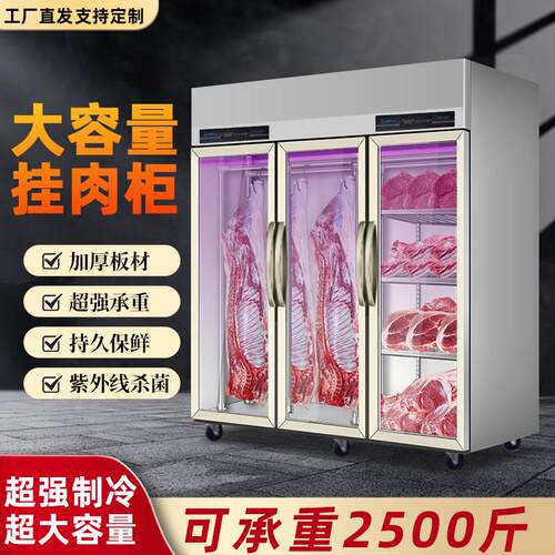 挂肉柜商用立式牛羊肉冷藏展示柜熟成柜单双门鲜肉排酸冰柜保鲜柜