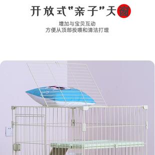 2礼创逸兔笼一米狗笼子小型犬泰迪室内家用带厕所宠物大号兔笼