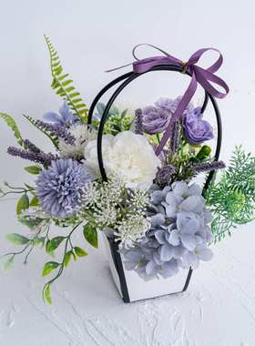 墙挂静夜思绪纷飞套装墙饰仿真花家居设计婚庆手捧花束CF01463