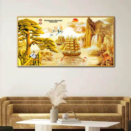 风帆横版风景挂画卧室餐厅客厅沙发背景墙装饰画风景风帆壁画
