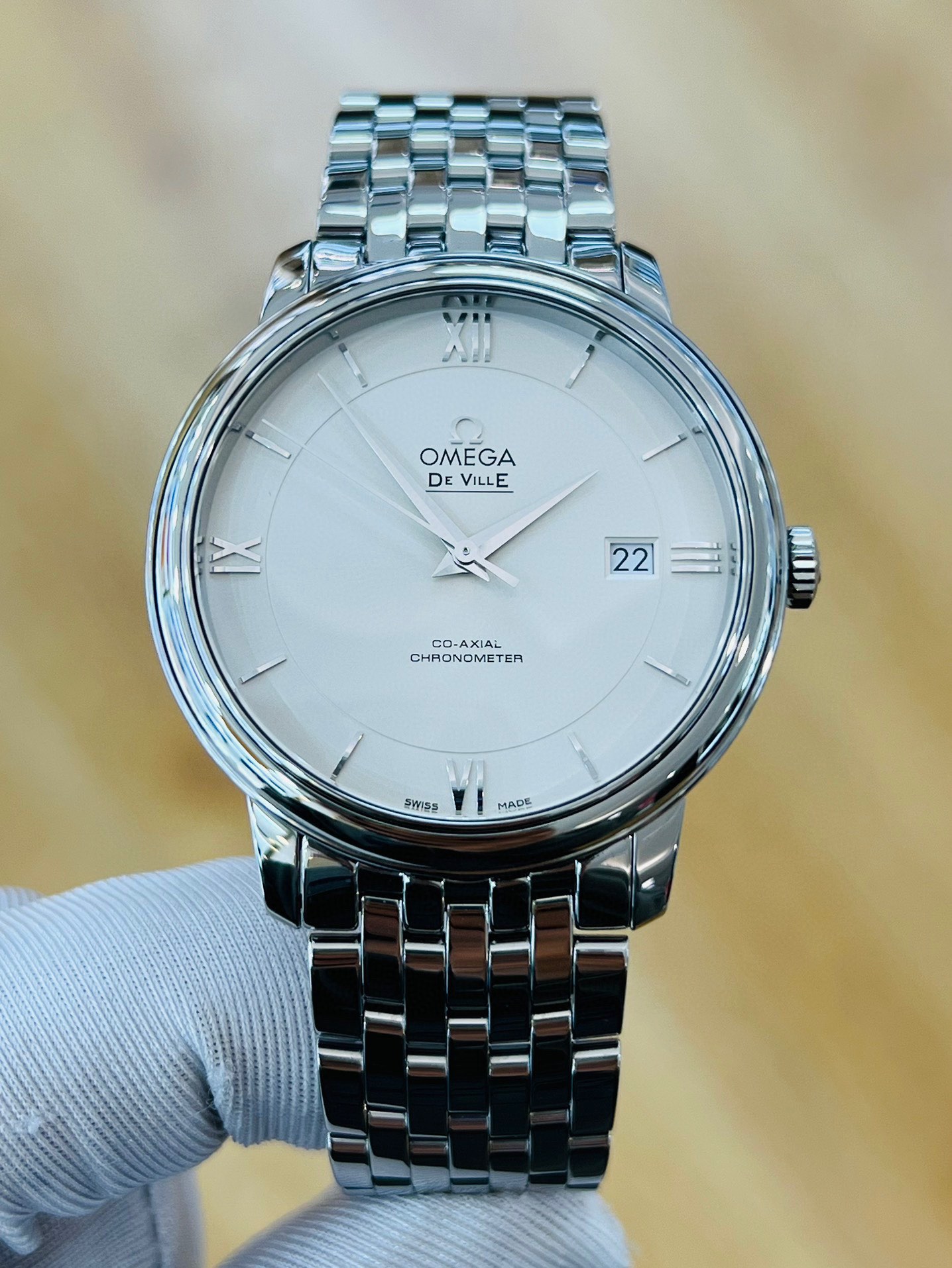 [9.8新]欧米茄碟飞手表男款40mm自动机械腕表424.10.40.20.02.003