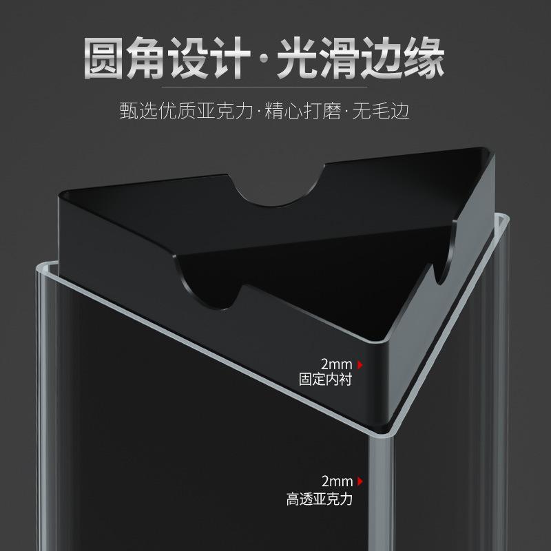 现货克力三旋面台亚卡展示架A4A55餐转桌立牌广告桌牌酒水牌价目