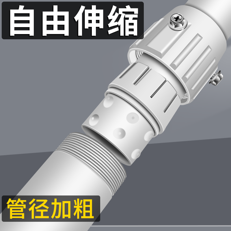 监控铝合金枪机伸缩支架球机辅助转接加厚45管i型吊装立柱杆