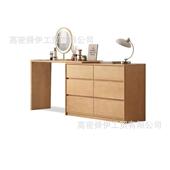 舜伊家具橡木落地六都九斗柜樱桃木梳妆储物柜卧室床尾电视抽屉柜