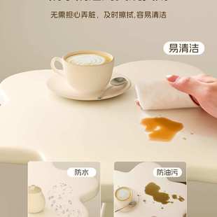 奶油风云朵摆件沙发边几客厅网红家用角几盆栽小桌子小户型床边桌