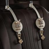 前兔闪耀汽车挂钩车内装 置物挂钩车内用品 饰车载好物座椅背隐藏式