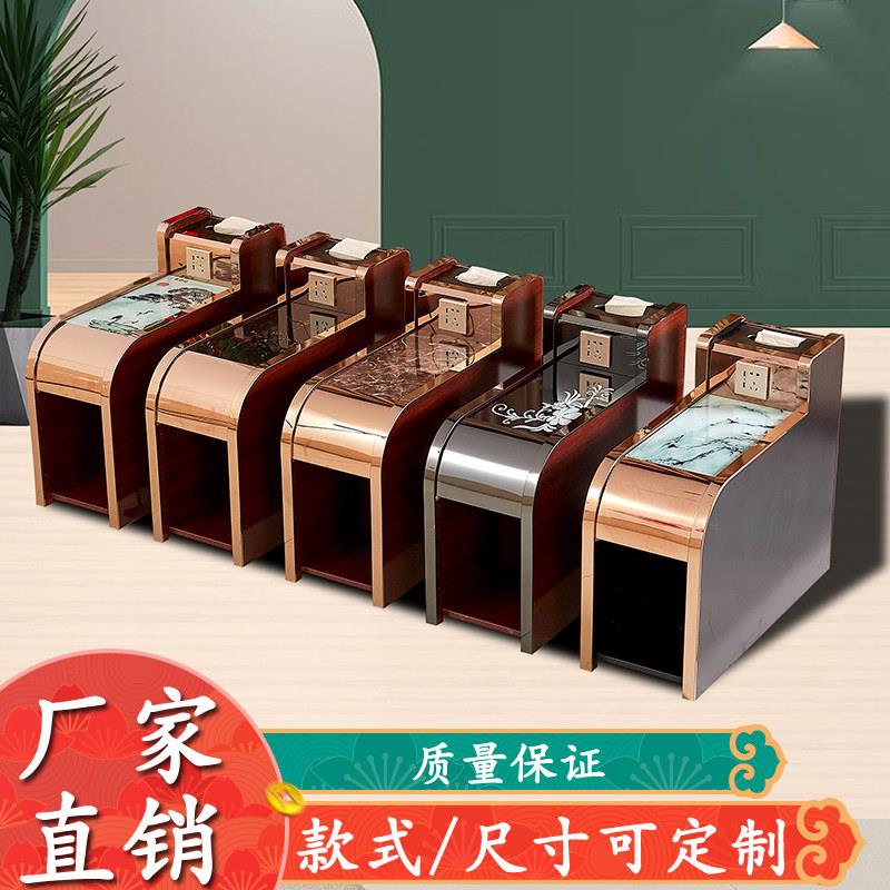 足疗茶几足浴沙发柜简约经济型美甲边角桑拿按摩洗脚柜美容小茶几