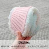 包跟产后加绒孕妇春秋软底防滑10月份11保暖产妇拖鞋 月子鞋 秋冬季