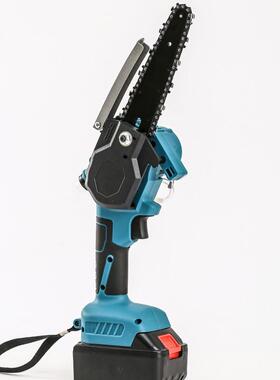 6寸电锯家小型手持锯充电式木锯手电柴锯锂电电链伐锯91126用户外