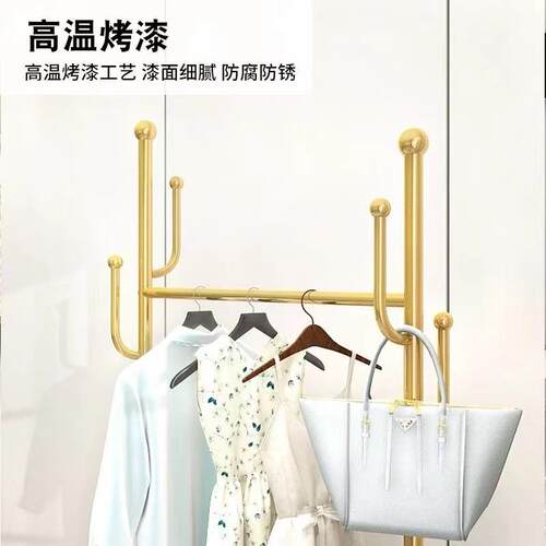 衣简易宿舍家用架间落地式卧落地衣QTB架卧衣室房可移动帽架