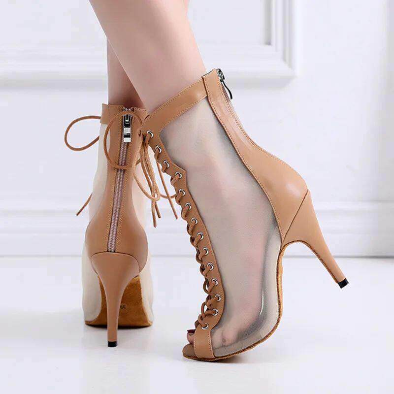 Woman High Tip Ballroom Dance Shoes Woman Ruber Insole Latin