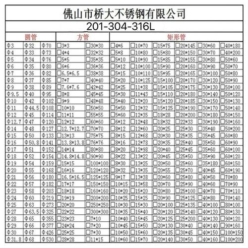 201 304 316L不锈钢圆管 方管 矩形管 扁管 光面 拉丝 非标定制