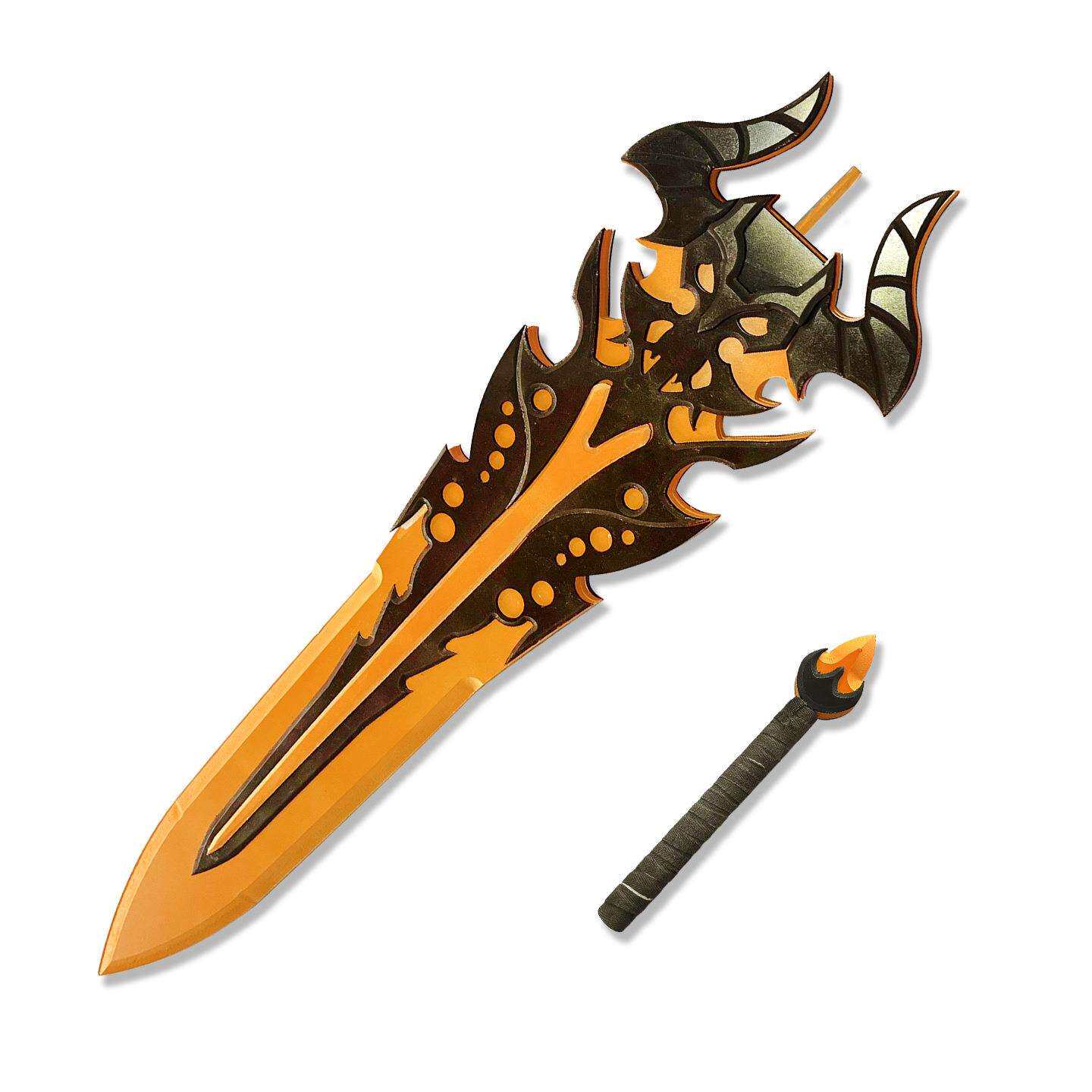 王者COS道具 荣耀 花木兰水晶猎龙者 重剑 武器 COSPLAY道具模型