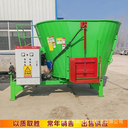 引牵式tmr全日马粮混机EKT牛合羊饲喂草料预制机自动称重粉碎搅拌