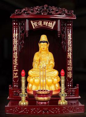 适用于实木佛龛立柜供桌供台神龛佛台观音菩萨佛柜摆件南海观观世