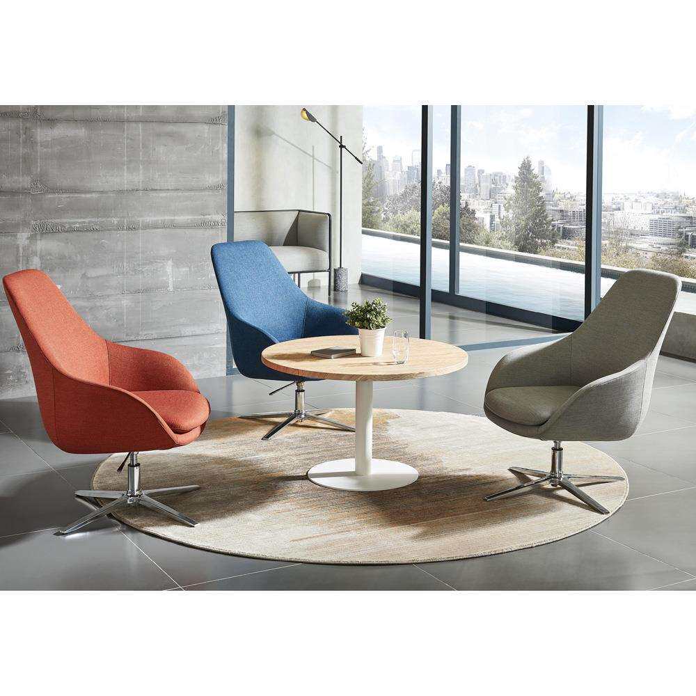 设计师布艺餐椅阅览椅古典家用椅子接待处售楼处民宿酒店休闲转椅