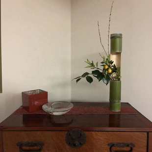 婚庆环创宴会装 竹筒花器插花筒新鲜竹子国风古风新中式 饰桌面摆件