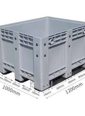 带01200*100*607塑料卡板托盘箱NIO网格密封川字卡板箱盖大号托盘