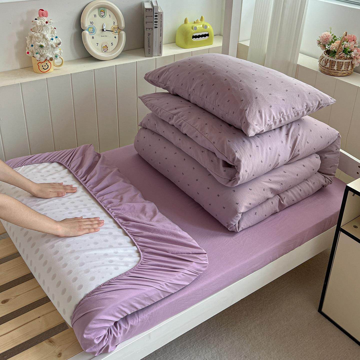 开学床单床上用品全套装六件套带被芯枕芯被子四件套宿舍单人被褥,床上用品,床垫/床褥/床护垫/榻榻米床垫,淘宝优惠券,粉丝福利购,淘宝优惠卷