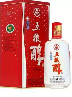 【一瓶】2018年50度五粮醇红淡雅 500ml 浓香型白酒纯粮酿造