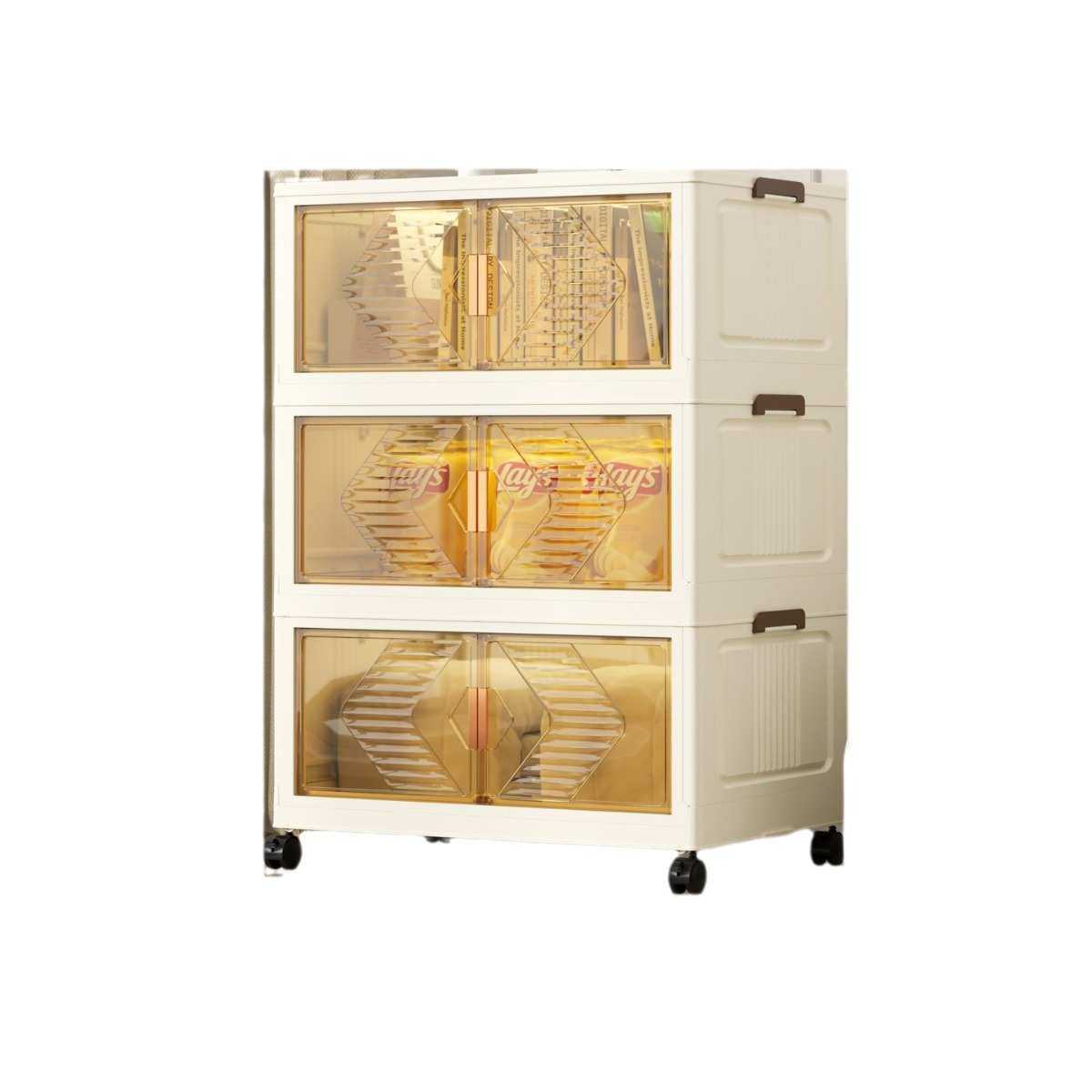 免安装多功能折叠塑料收纳柜柜子卧室厨房衣物储物箱防尘置物收纳,收纳整理,收纳柜,淘宝优惠券,粉丝福利购,淘宝优惠卷